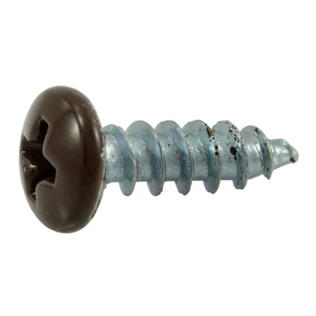 Midwest Fastener Sheet Metal Screw, #8 x 1/2 in, Painted Steel Pan Head Phillips Drive, 40 PK 37901